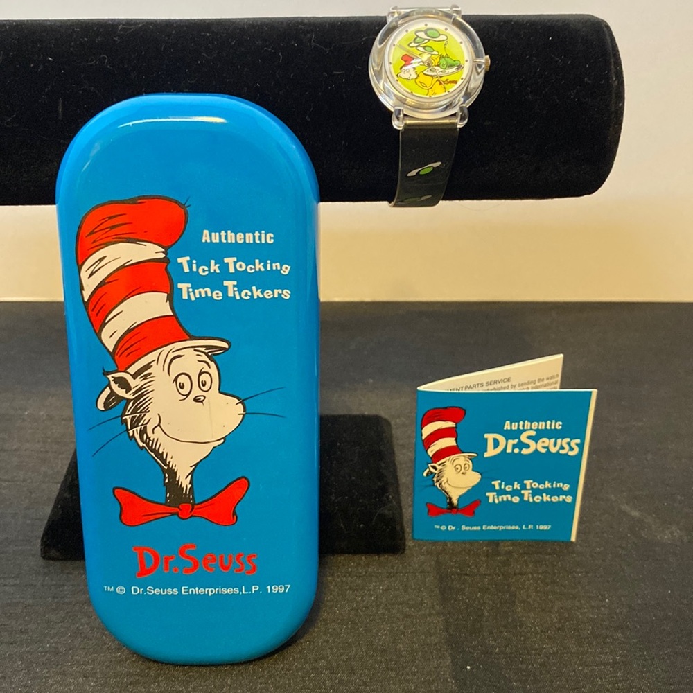 1997 Dr. Seuss Tick Tocking Time Tickers Green Eggs and Ham